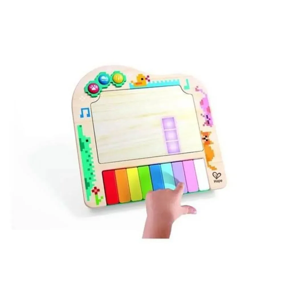 NEW Hape Rainbow Rhythm Pixel Musical Light Up Piano